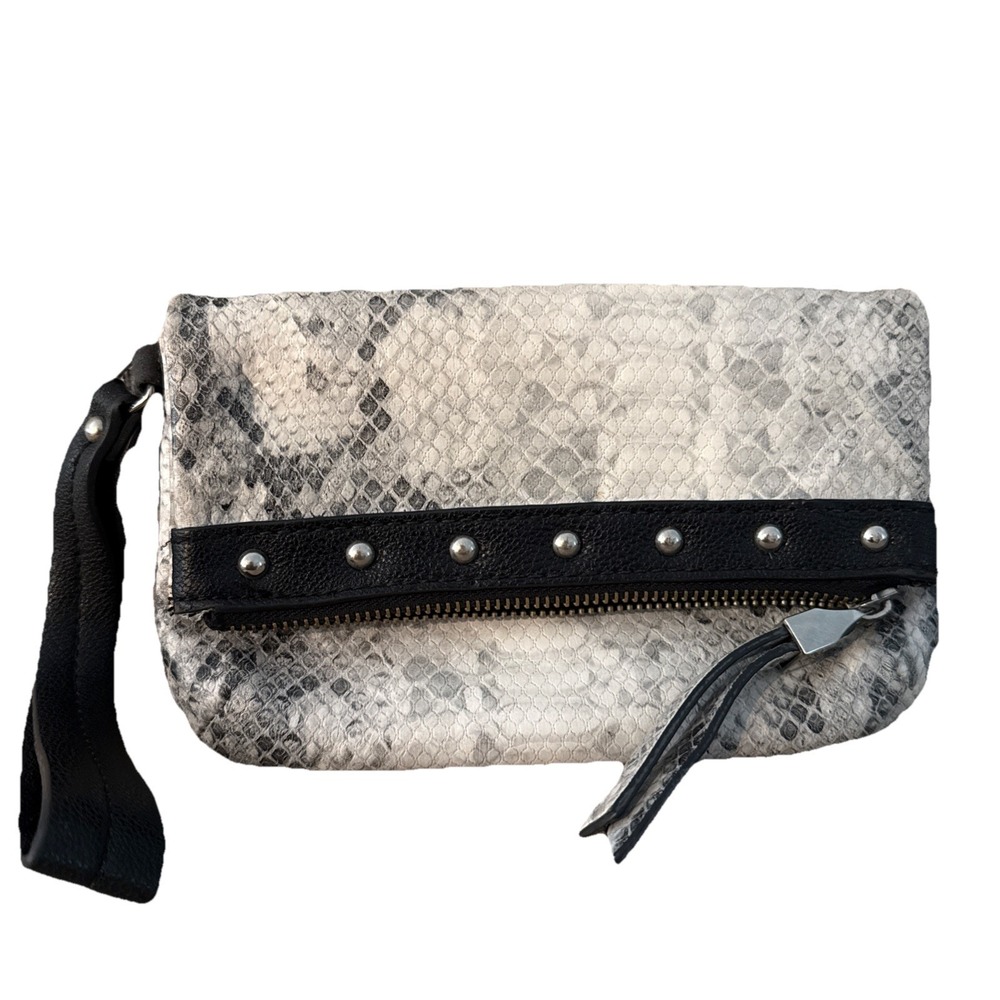 JLO Leather wrist‎ clutch handbag casual.